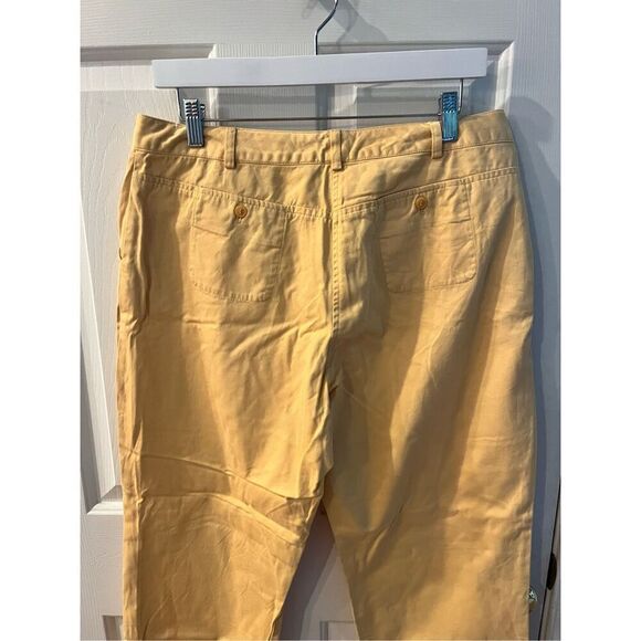 J. Jill Yellow Twill Ankle Pants sz 12 EUC - Picture 4 of 6
